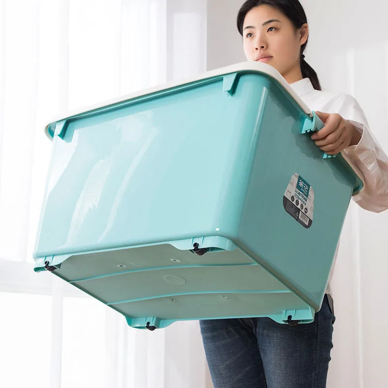 Large Plastic Storage Box Clothing Toy Clothes Thickened Large capacity
