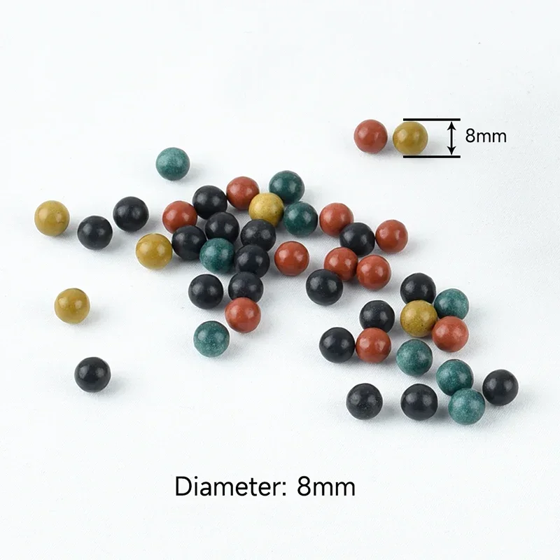 Slingshot Ammo 100PCS 8MM Multicolor Safety Mud Ball Ceramic Ball