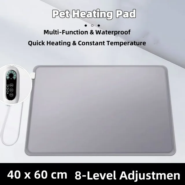 Pet Intelligent Temperature Control Heating Pad, Waterproof Electric Warm Mat with Constant Temperature for Cats and Dogs Winter