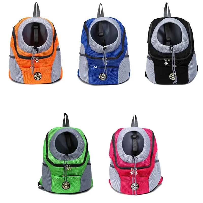 Pet Dog Carrier Backpack Portable Travel Bag For Dog Front Mesh Outdoor Hiking Head Out Double Shoulder Sports pet backpack