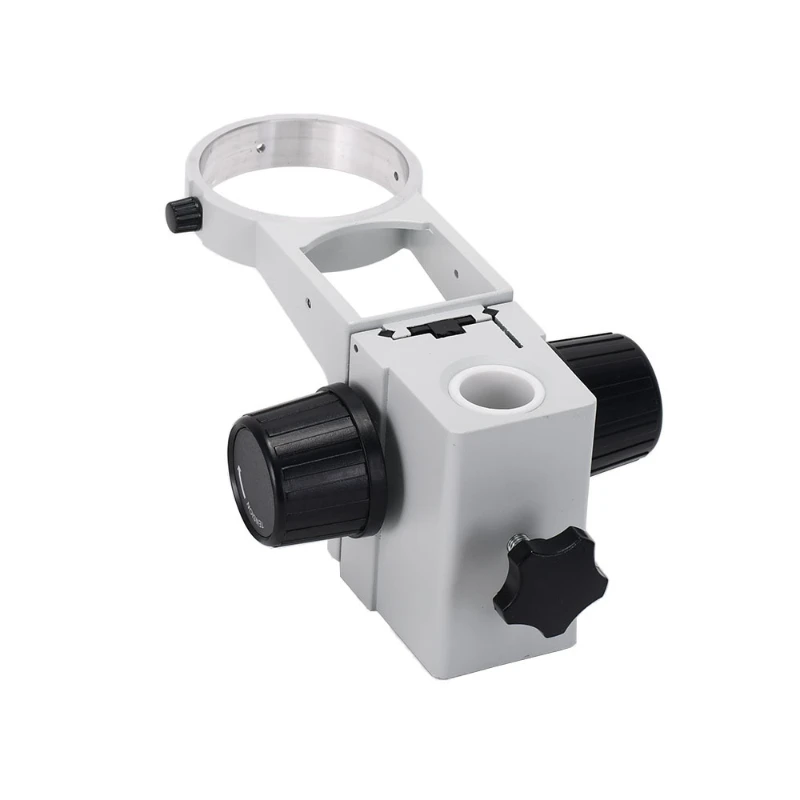 

Microscope Focusing Bracket 25mm Stereo Microscope Bracket Adjustable Focal Length Upper and Lower Bracket