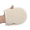 Soft Natural Loofah Glove Double-sided Body Scrub Sponge Pad Bath Scrubber Mitt For Shower Spa Skin Clean Bath Gloves 1