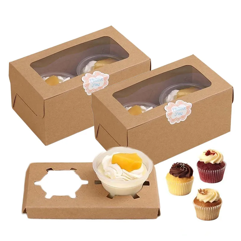 Boîtes à Cupcakes 4 Trous 12pack Boîte à Gâteau Muffin avec Fenêtre Boite Carton Patisserie Boîtes Blanc à Dessert pour Cadeau Mariage Noël Bonbons Donuts Macarons Biscuits Boulangerie Bleu 