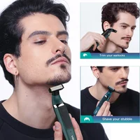 VGR Pubic Hair Trimmer Shaver for Men Body Groomer for Groin & Balls Replaceable Blade Electric Razor IPX5 Waterproof Epilator 2