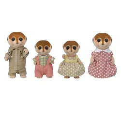 Limited Edition 35th Anniversary Sylvanian Families Spotter Meerkat Family 4pcs Animal Toys Dolls Gift New in Box 5617