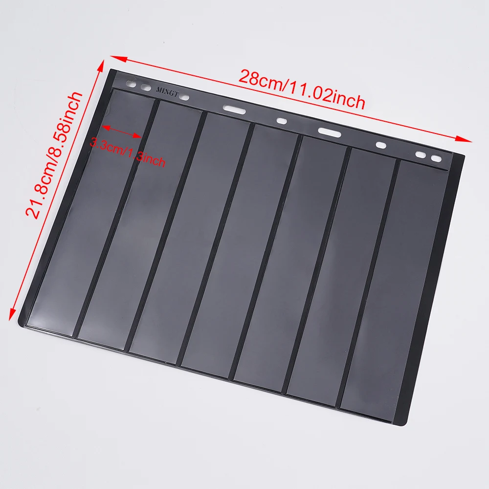 Stamp Album Inners 10PCS Stamps Grid Stamp Page Collection Stamps Album Holders Sheets Clear PVC Loose-leaf Inners Refill Page