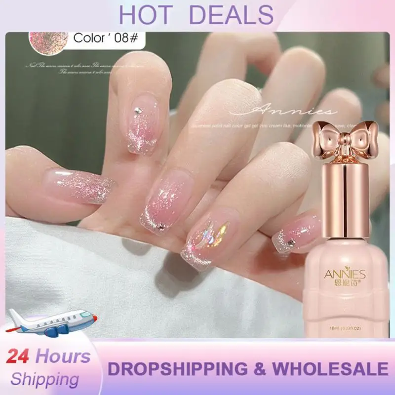 Annies 10Ml 9D Rainbow Cat Eye Nail Gel Nail Polish Colla Varietà Soak Off Uv Led Uv Gel Semi Permanente Vernice Nail Arts Tools