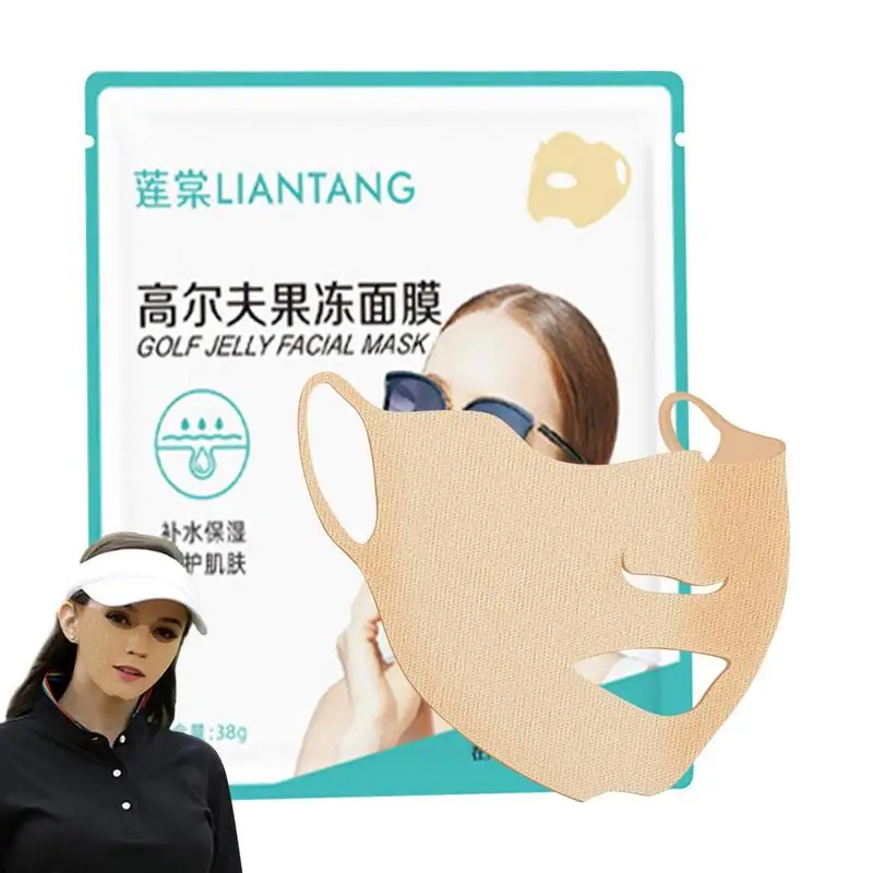 

Outdoor Gel Mask Hydrating Jelly Golf Mask for Golf Cycling Driving Hiking Universal Outdoor UV Protective Mask