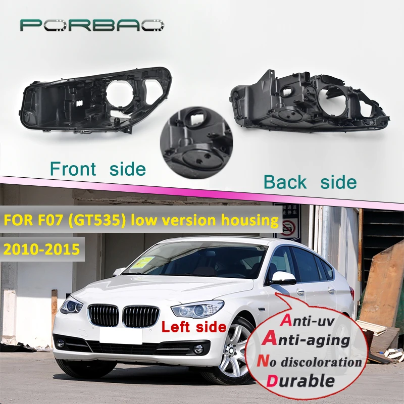 

For BMW F07 GT535 GT525i GT530i GT535i GT540i GT550i 2010-2015 Car Rear Base Front Auto Headlight Back House