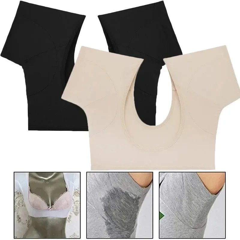 T-shirt Sweat Pads Underarm Sweat Vest For Women Girls Armpit Perspiration Guards Sweats Proof Shirt Washable Protector