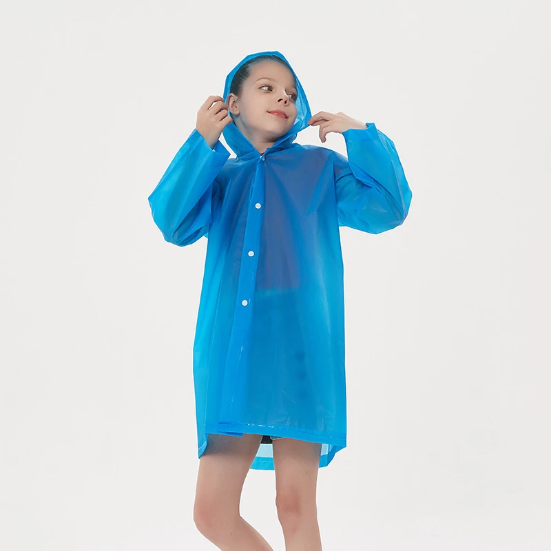 Kinder-Regenponcho Wiederverwendbare Reise-Regenbekleidung Mantel Outdoor-Wanderzubehör Kinder-Regenjacke Wasserdichte Kinder-Regenkleidung – Detail 9