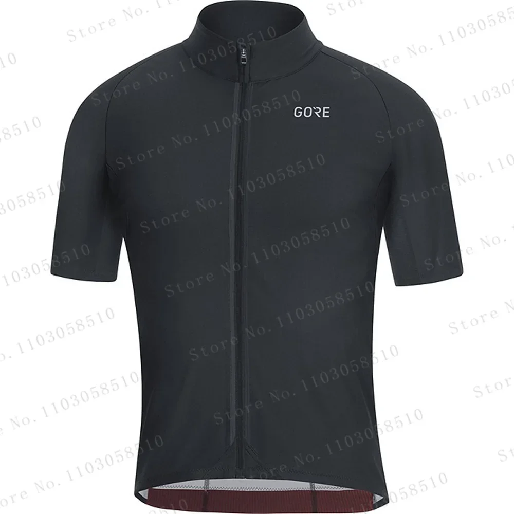 Summer Cycling Jersey Men's Shirts Team Short Sleeve Sports MTB Clothing Road Cycling Top Breathable Bib Shorts Set