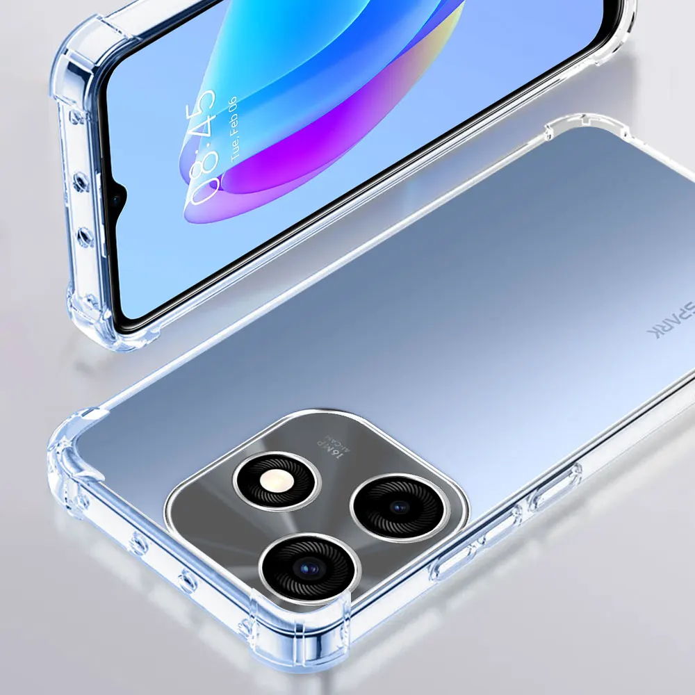 Shockproof Clear TPU Soft Silicone Transparent Phone Case