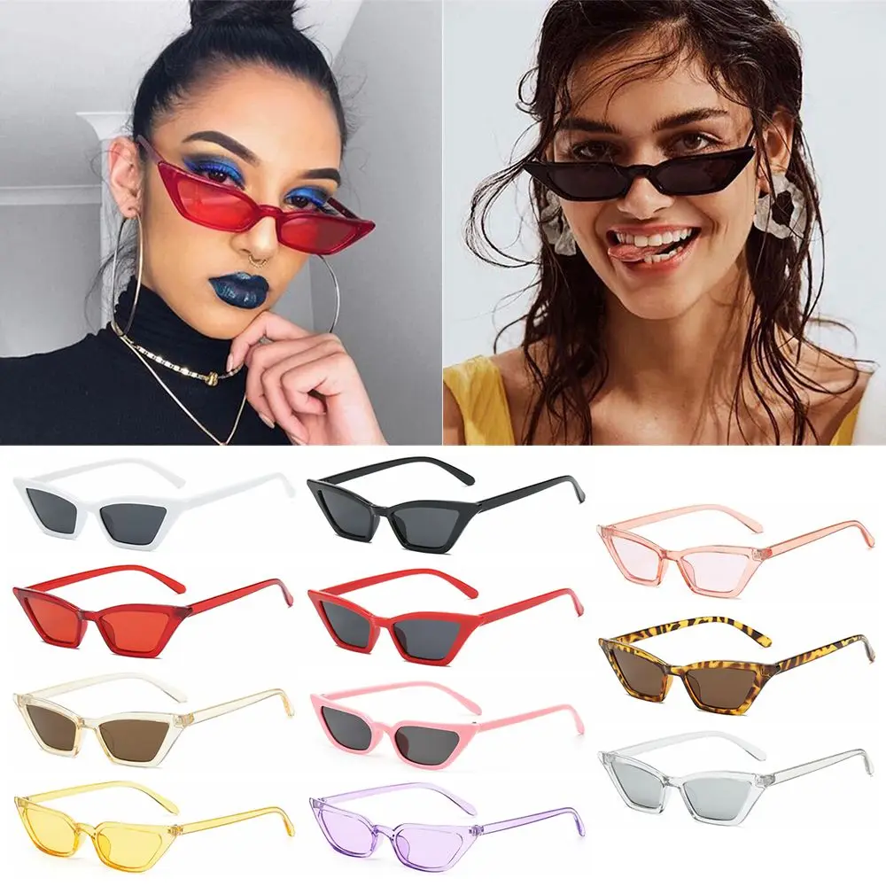 

Streetwear UV400 Shades Cat Eye Small Frame Sun Glasses Vintage Sunglasses