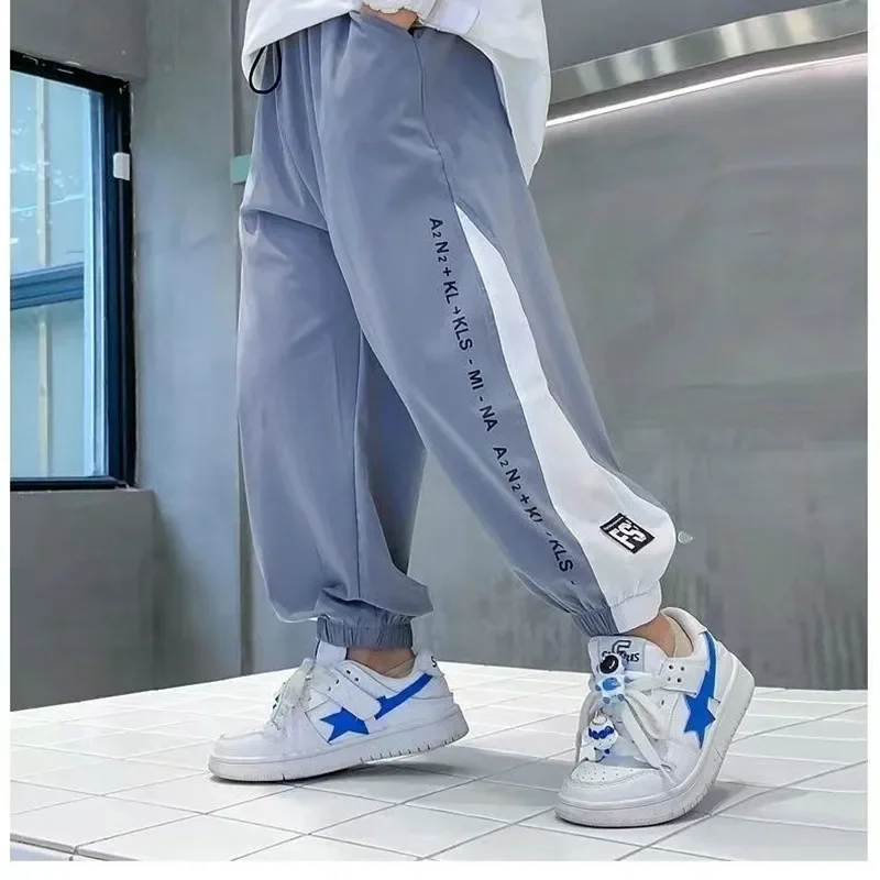 Kids Boys Sport Pants Summer Thin Section Mosquito Repellent Pants Teenage Boys Trousers 3 5 8 10 12 15Y boys pants kids pants