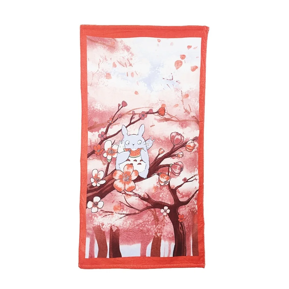 Japanese Cartoon Anime Cats Children Bath Towel Luxury for Kids Bathroom Beach 60*120 Cotton Velour Terry bath towel cotton beach towel