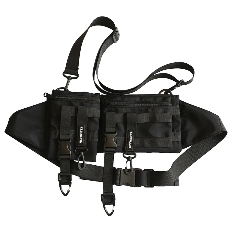 รูปสินค้า กระเป๋าผ้าสไตล์ Techwear ผู้ชายผู้หญิง ถอดได้ ใส่สบาย พร้อมกระเป๋า Crossbody