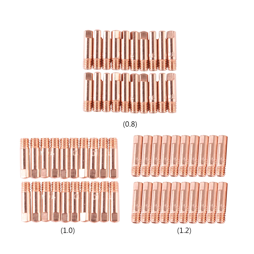 MIG/MAG 용접 깍지 접촉 팁 가스 디퓨저 가스 커넥터 거치대 세트, 20 개