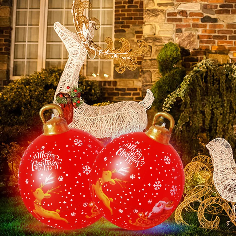 Description Picture 6 of item60cm Transparent Giant Inflatable Christmas Ball With Lights Christmas Ornaments Christmas PVC Inflatable Decorated Ball 2025