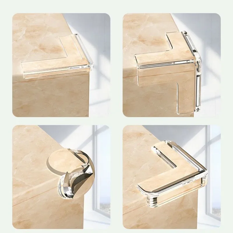 Soft Safety Table Conner Protector for Kids Transparent Table Edge Protection Guards Furniture Conner Cover Protector 2pcs/set