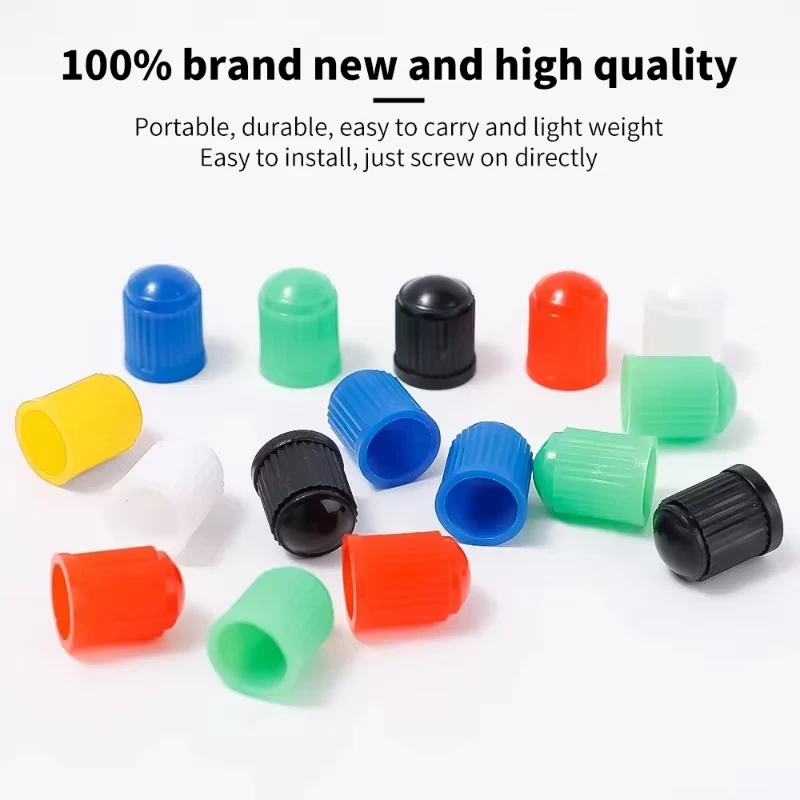 자동차 바퀴 타이어 밸브 모자 고품질 타이어 먼지 줄기 커버 트럭 자동 오토바이 자전거 부품에 대 한 플라스틱 밀폐 줄기 공기 모자