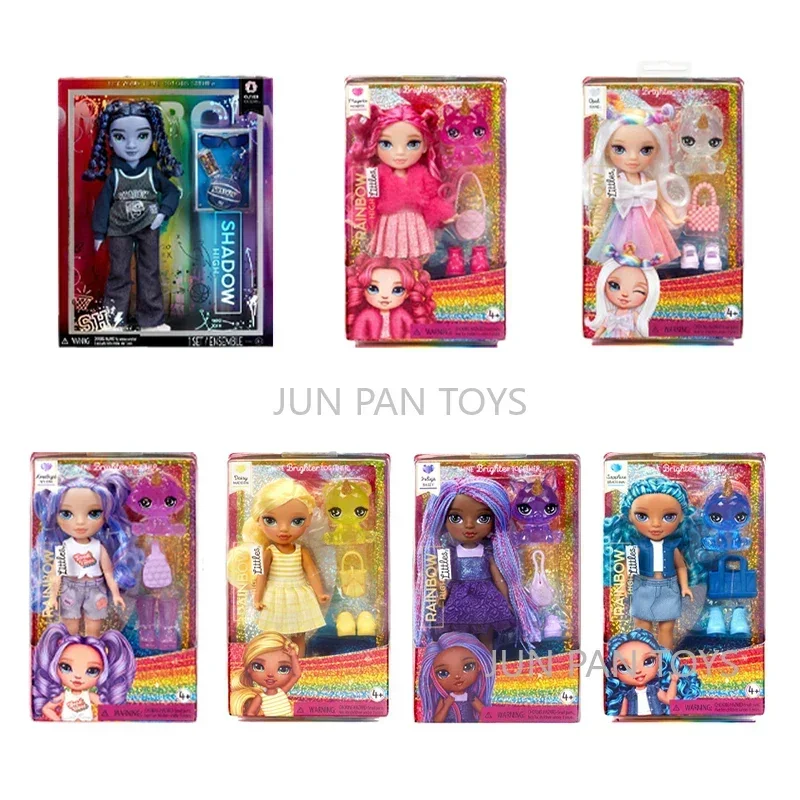 Rainbow High Littles Shadow High Classic Cartoon Fashion Small Doll With Purse and Accessory Collectible Girl Toy Christmas Gift