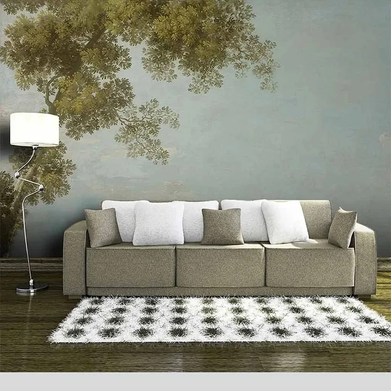 Personalizado 3d Pintura a Óleo Ainda Vida Árvore Fundo da Parede Mural Tapety Arte Fresco Decoração Casa Arte Tapiz