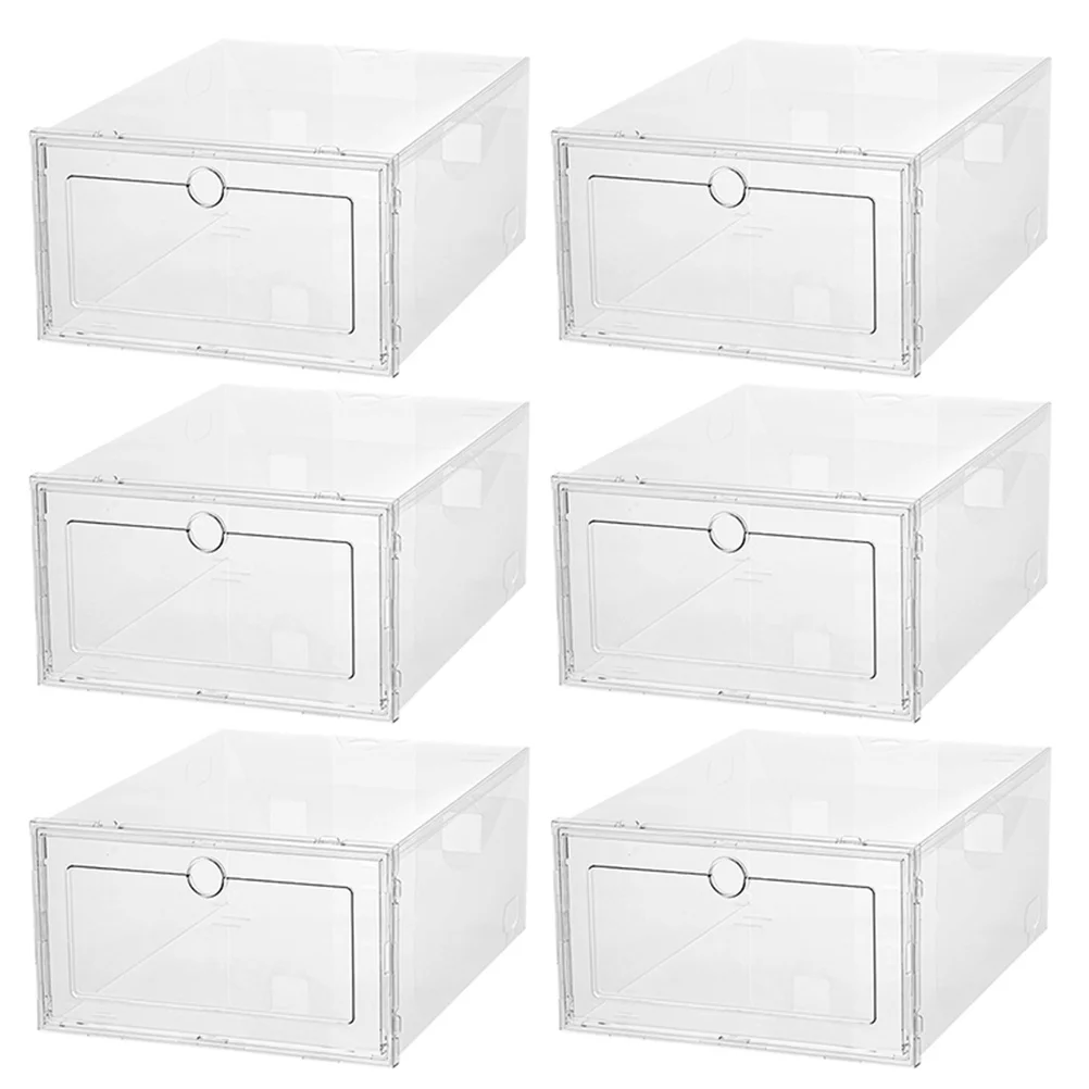 

Shoe Boxes Transparent Shoes Storage Boxes Drawer Type Shoes Container Shoes Case Dustproof Shoes Organizer Box