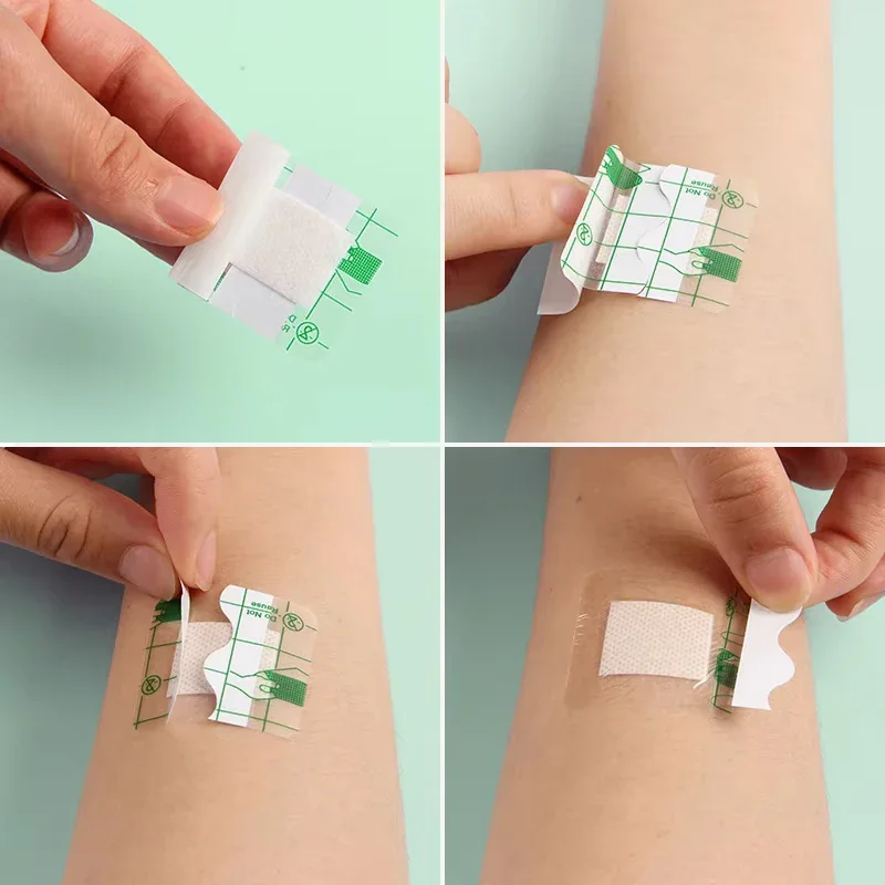 Waterproof Adhesive Transparent PU 50PCS 38*38mm Square Band-Aid Bandage Protective Sticker
