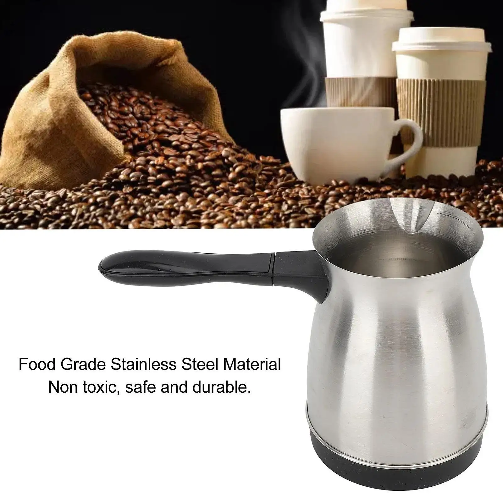 Electric Turkish Coffee Maker Fast Brewing Water Kettle For Cafe Kitchen Bar
