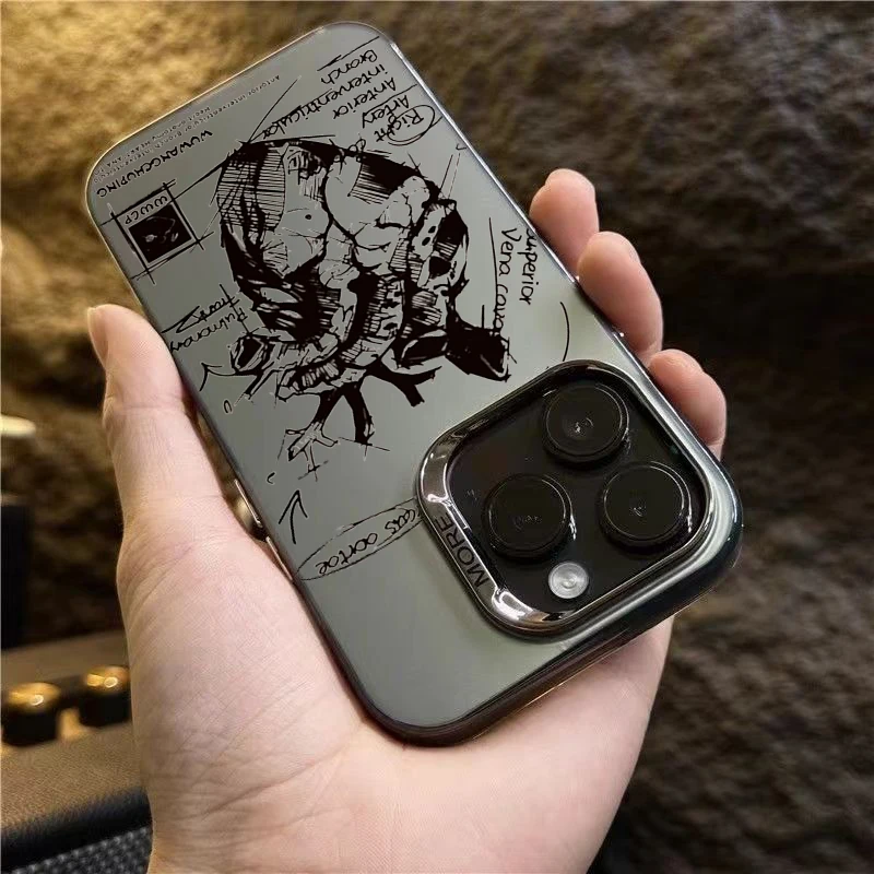 Creative Model Heart Medical Phone Case For Xiaomi Redmi Note 13 12 Turbo 11 Pro Plus 10 Pro Max 12S 11S Redmi 12 4G 13C Cover