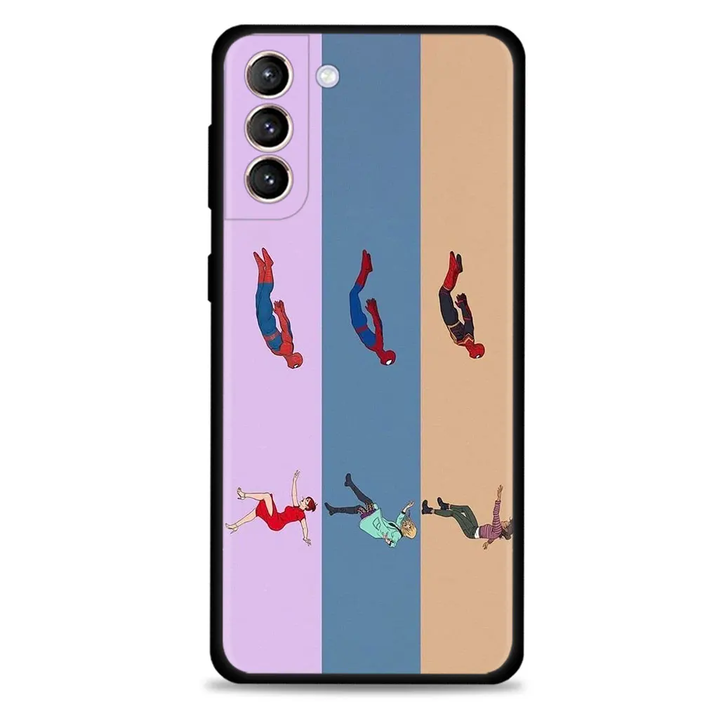 Marvel Cartoon Spiderman 3 Generations Phone Case For Samsung Galaxy S22 S21 S20 Ultra FE S10 S9 S8 Plus 5G Cover Silicone Funda samsung flip phone cute