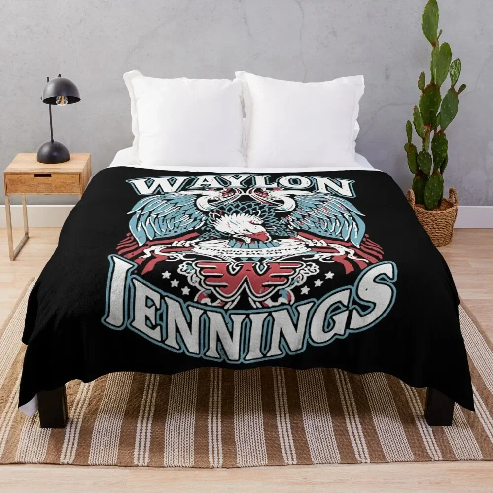 

Waylon Jennings Throw Blanket For Decorative Sofa Soft Beds Blankets For Bed Blankets