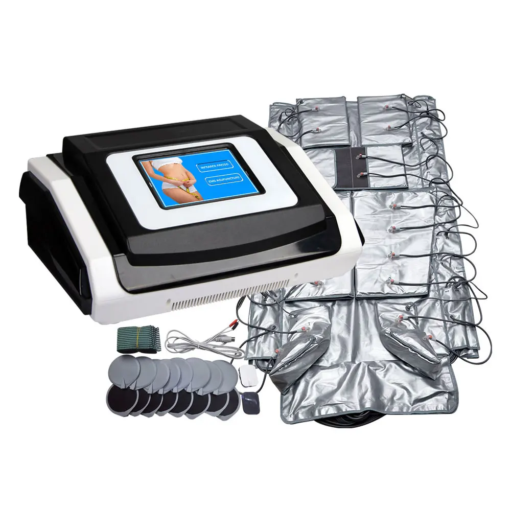 Airpressure Lymaph 배수 압력 치료 슬리밍 기계, 전문 적외선 진공 바디 마사지 미용 장비