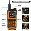 2Pack Baofeng Walkie Talkie True 10W Long Range Portable 1000 Channel Ham FM Radio UHF VHF USB-C Charge Two Way Radio Waterproof 6