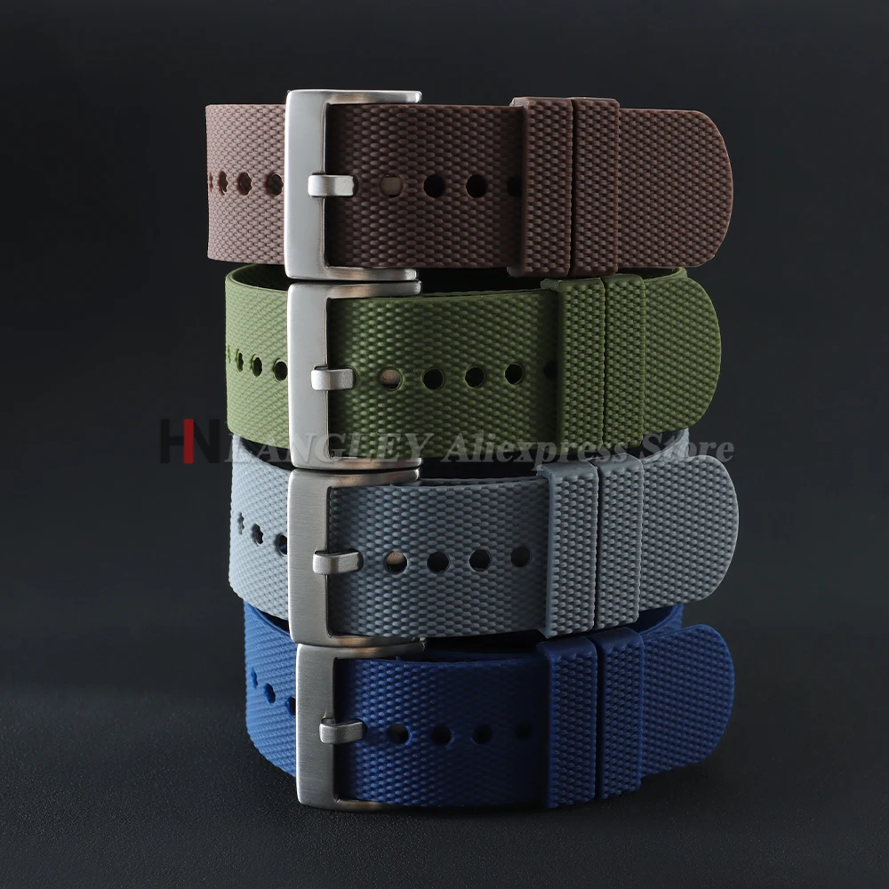 Premium Silicone Sport Watch Band - Soft Rubber Wristband