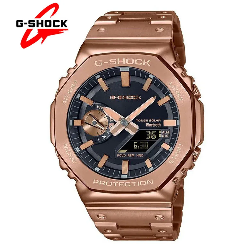 

TOP G-SHOCK GM-B2100 Watches for Men Quartz Luxury Fashion Casual Stainless Steel LED Digital Display Automatic Date Men's Watch