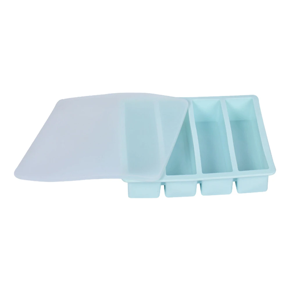 Strip Ice Tray Silicone Mold DIY Whiskey Ice Cubes Ice-Cream Brick Ice Maker Iced Jelly Silicone Mold