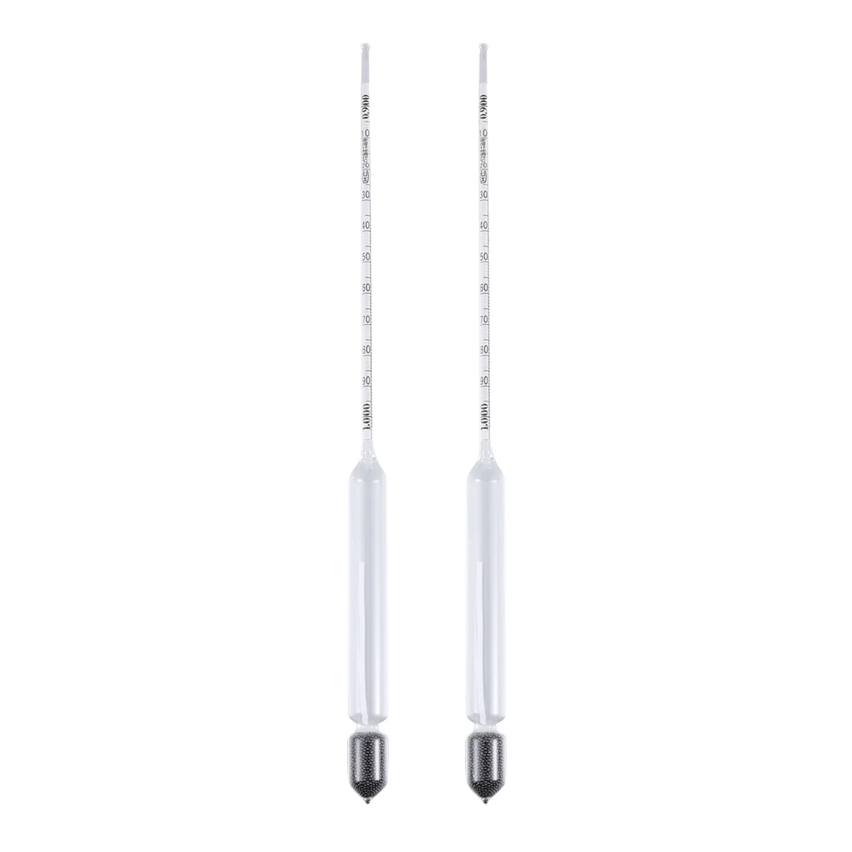 

Glass Float Meter Hydrometer Glass Densitometer Glass Float Meter, Pram Meter Pram Meter Light Meter （ 2Pcs 0- 1 0 ）