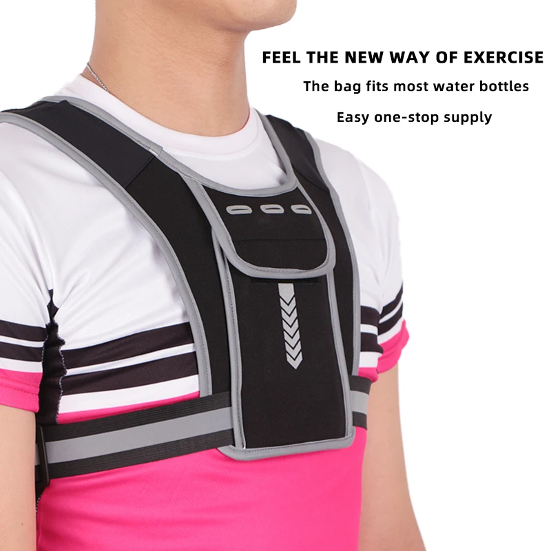 Reflective Running Backpack Universal Lightweight Sports Running Vest Mobile Phone Card Bag Jogging Fitness Men And Women