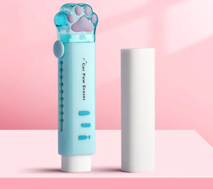 Eraser with retractable push-pull design view 5