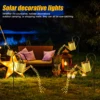 1PC Solar Powered Kettle Light LED Fairy Garden Decor with Retro Metal Design for Lawn Pathway Patio for Halloween Christmas 5