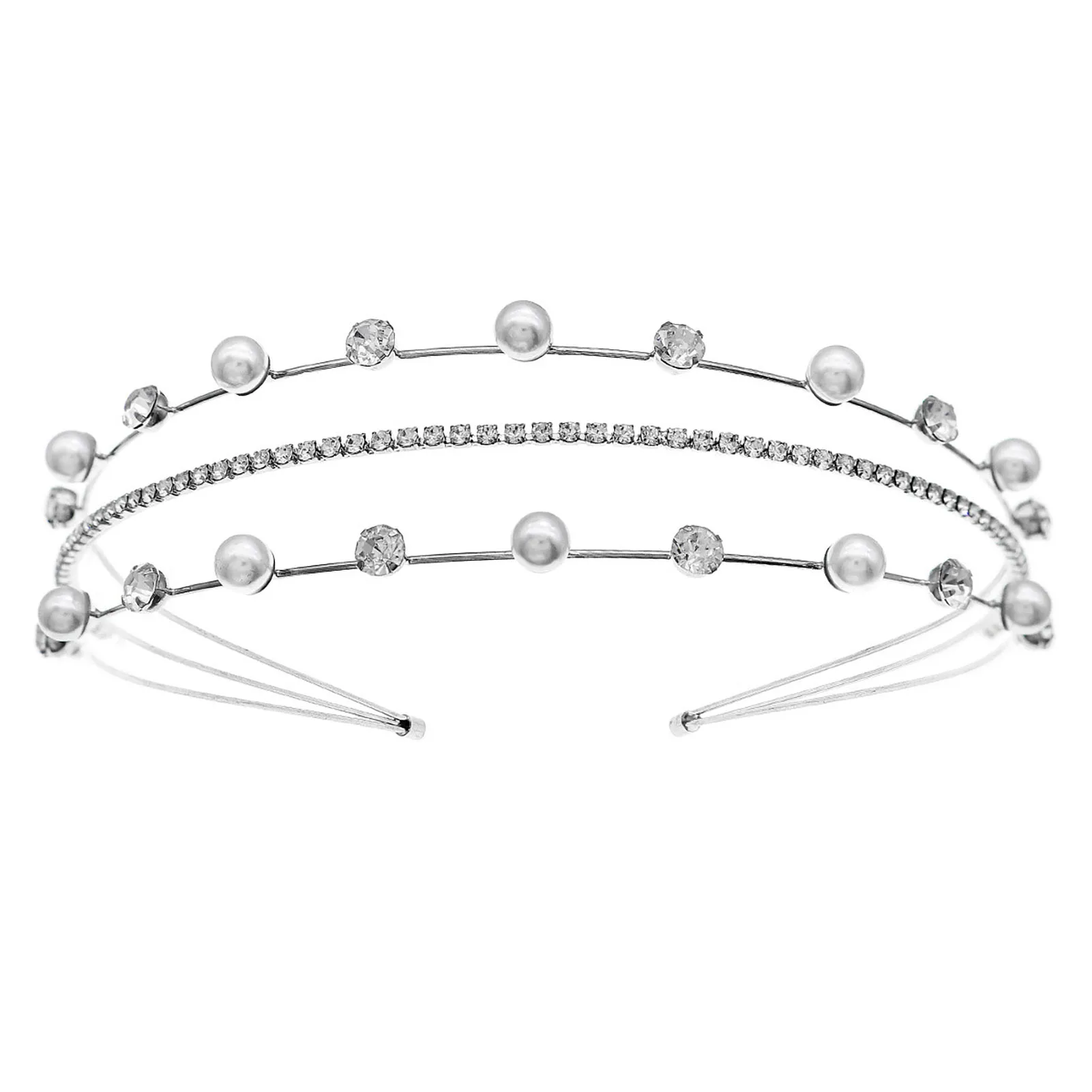 

Elegant Bride Wedding Hairbands Hypo-allergenic Decorative Headband No Hair Hurt for Gown Dress Hairstyle Making Tools