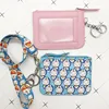 Doraemon PU coin purse card set keychain buckle lanyard student meal card bus card access control card jingle ID card holder 2