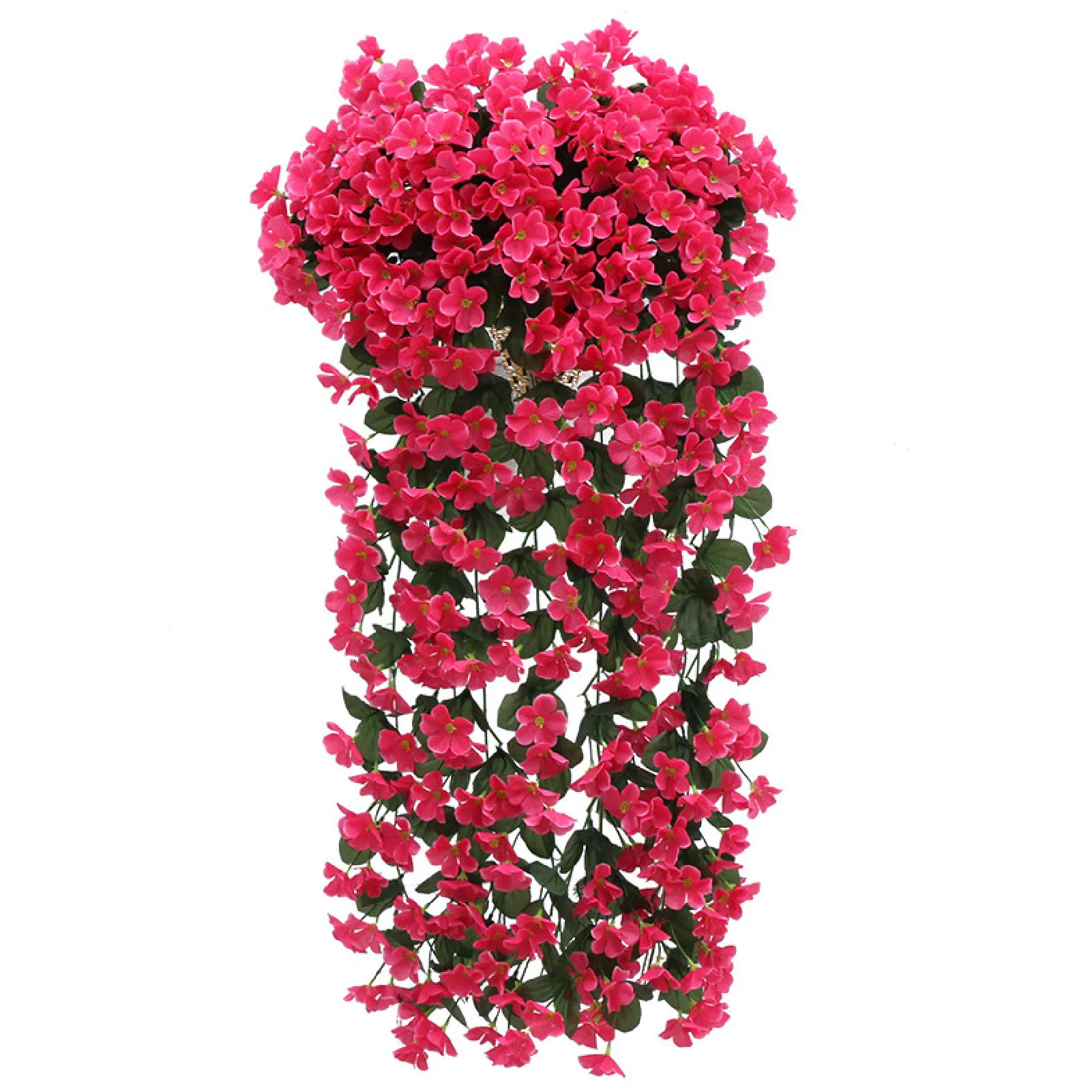 

2Pcs Artificial Violet Hanging Flowers Simulation Plastic Fake Plants For Garden Patio Wedding Porch Outdoor Decoration