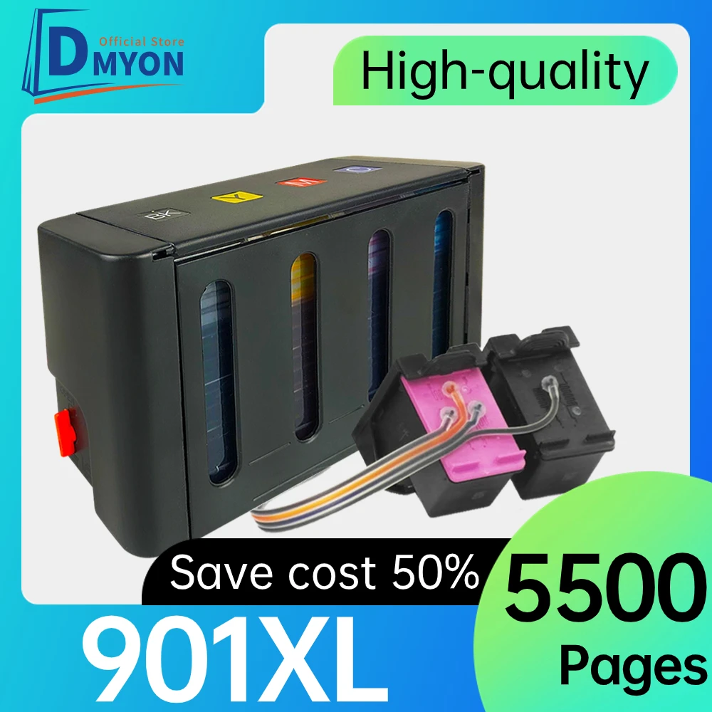 

Система непрерывной подачи чернил DMYON, совместимая с принтером HP 901 Officejet J4500 4500 J4540 J4550 J4580 J4585 J4624 J4535 J4600