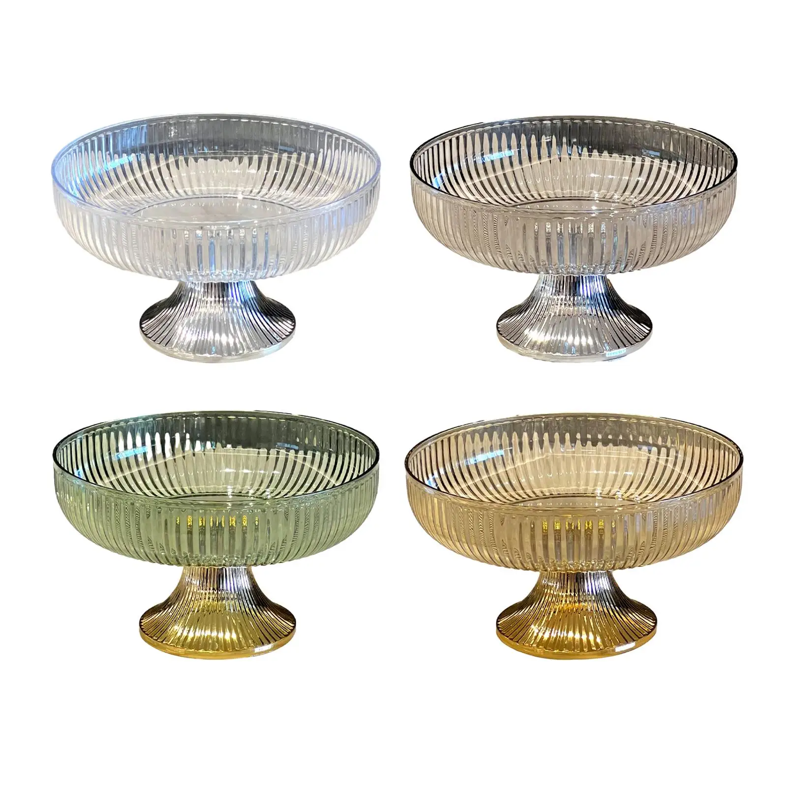 Vintage High End Fruit Bowl Household High Foot Fruit Plates Pedestal Fruit Bowl for Table Centerpiece