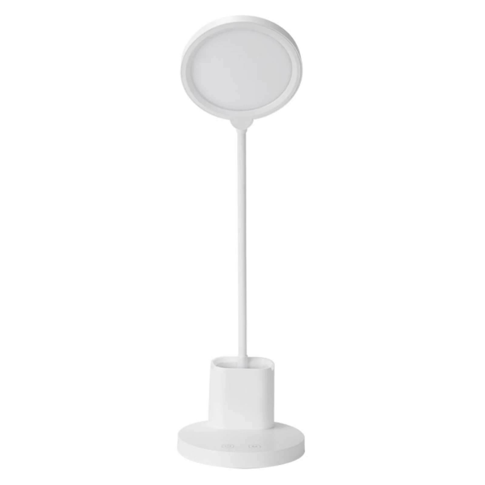 White LED Touch Control Dimmable Table Lamp with Pen Holder