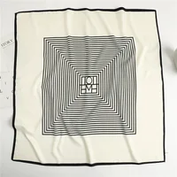 2024 New 90*90cm Luxury Brand Silk Scarf Women Fashion Soft Square Scarve Handkerchief Satin Wraps Bandanna foulard Shawls Hijab 2