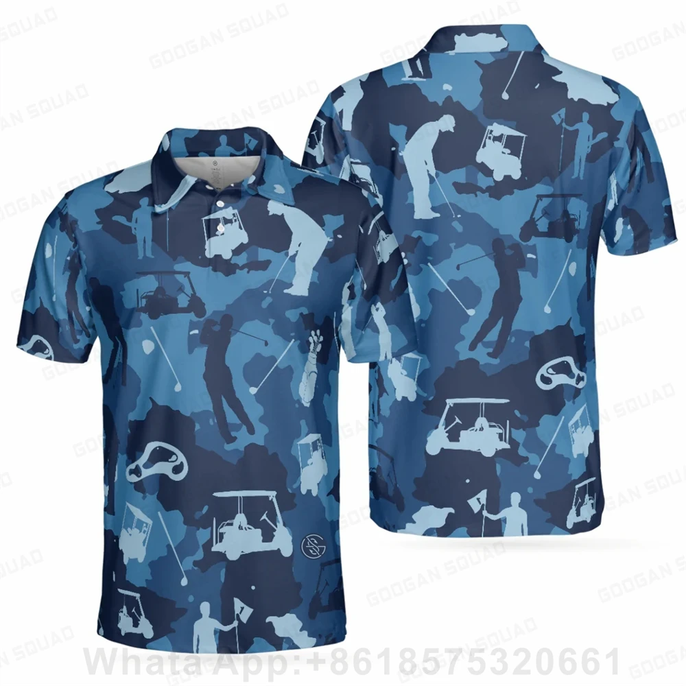 Men's Outdoor Polo Shirt Plus Size Short Sleeve Polo T-shirt Fishing Golf Clothing Quick Dry Casual Fashion Volleyball Tops